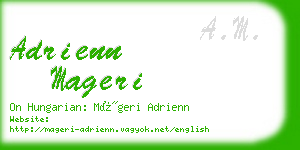 adrienn mageri business card